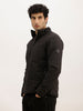 Solid Regular Fit Hooded Jacket | Black
