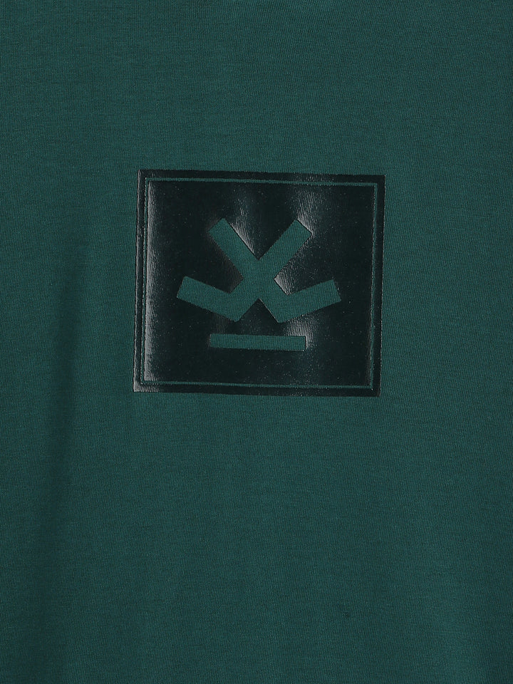 Urban Dark Green Printed T-Shirt