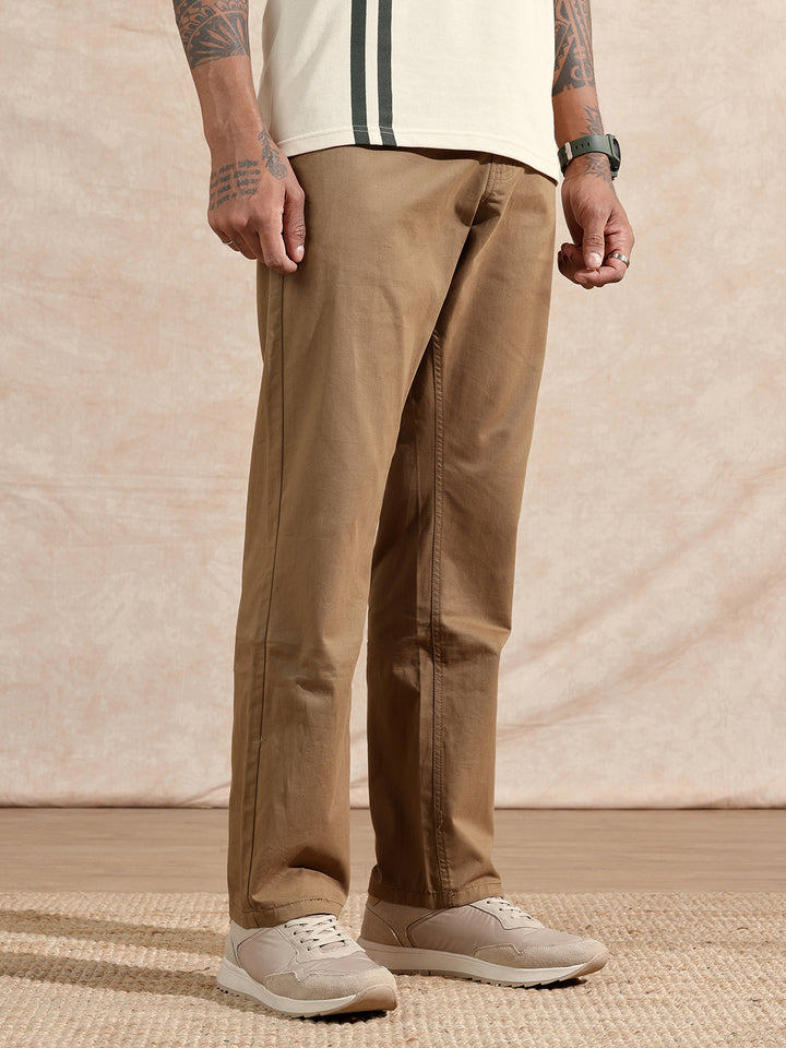Classic Relaxed Fit Chino Trouser  | Khaki