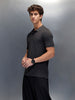 Wrogn Smart Casual Slim Fit Polo for Men | Dark Grey