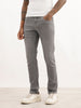 Solid Slim Fit Denim Jeans | Grey