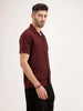 Resort Collar Embroidered Shirt | Wine