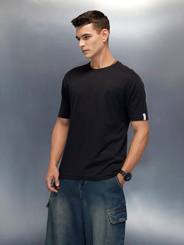 Men's Casual Graphic Pritned T-Shirt | Black