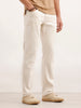 Straight Fit Denim Jeans  | Ecru