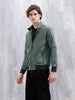 Classic Zip-Up Casual Jacket For Men | Green
