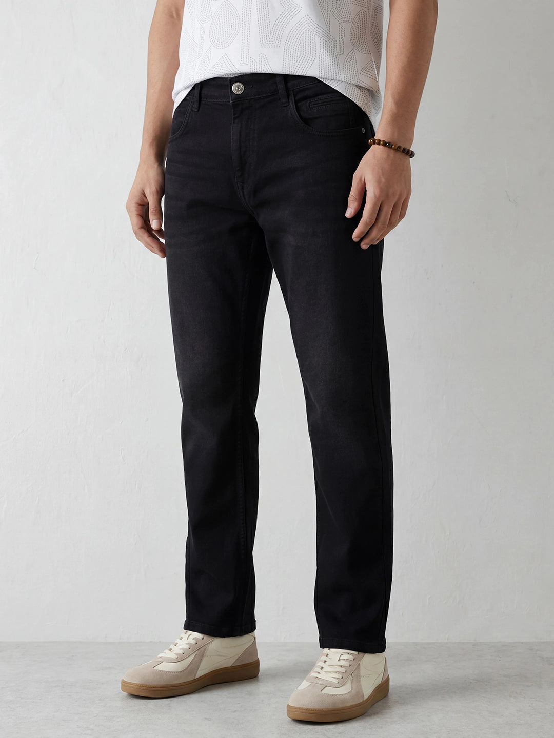 Faded Anti Fit Denim Jeans | Black