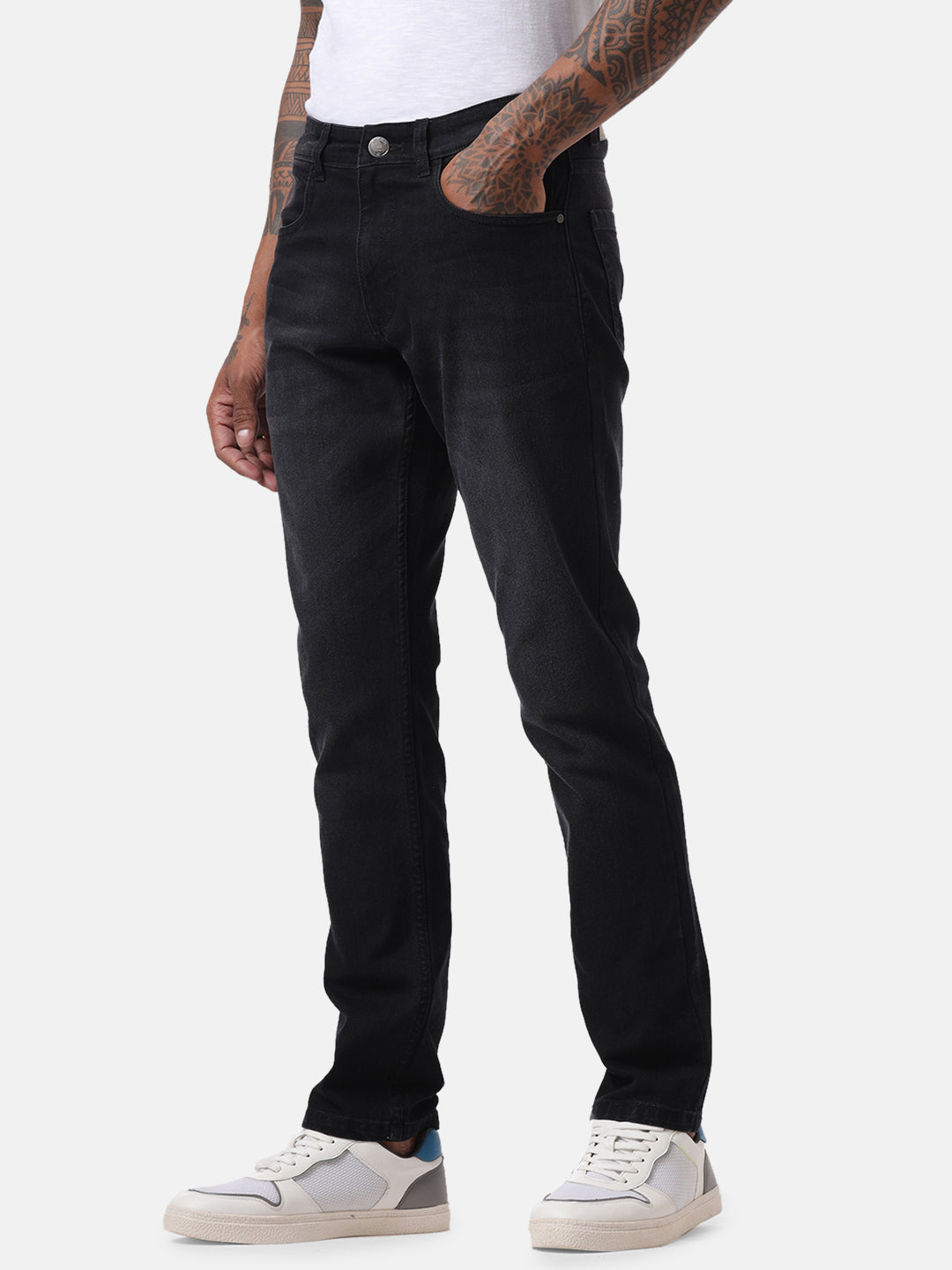 Basic Black Five Pocket Jeans