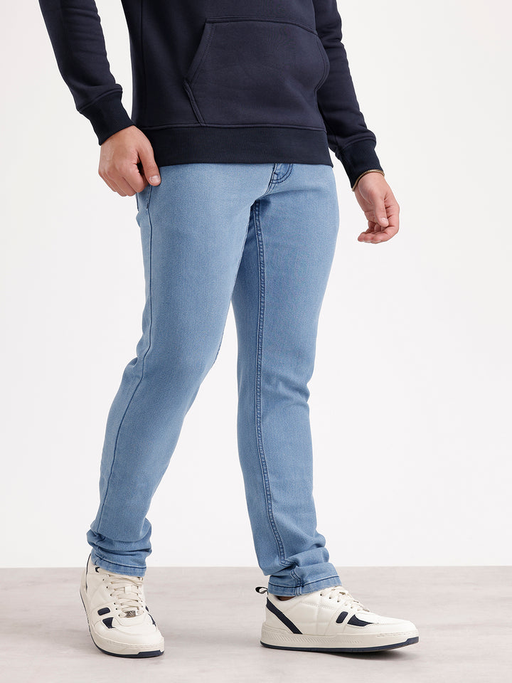 Solid Slim Fit Denim Jeans  | Blue