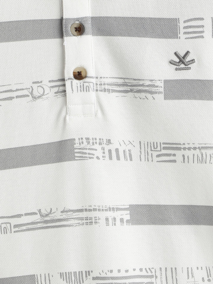 Pure Cotton Yarn Dyed Polo  | Off White