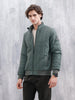 Men's Quilted Zip-Up Puffer Jacket | Dark Green