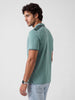 Slim Fit Tipping Collar Polo T-Shirt | Green