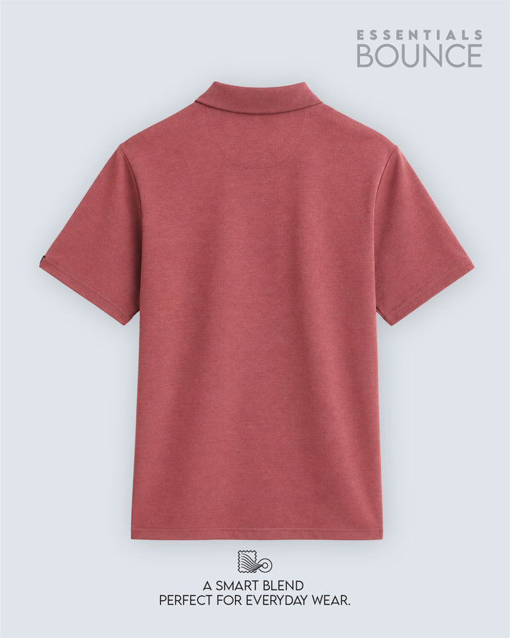 No Brainer Bounce Slim Fit Polo T-Shirt | Essential | Pink