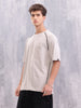 Raglan Sleeve Sporty Look Oversized Fit T-shirt With Patch Pocket | Grey