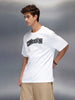 Men's casual oversize graphic t-shirt | White