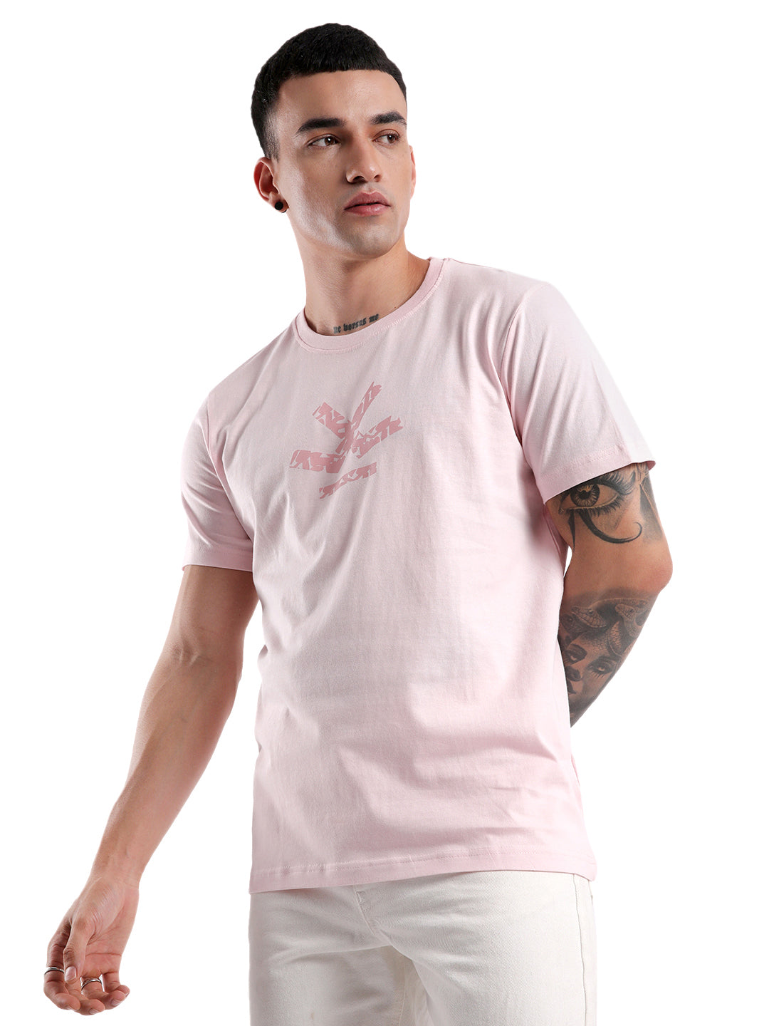 Pink Groove Printed T-Shirt