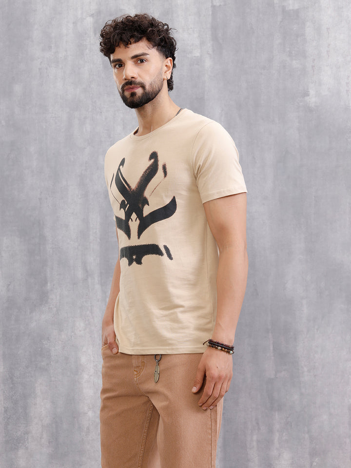 Ancient Script Inspired Brand Carrier | Khaki