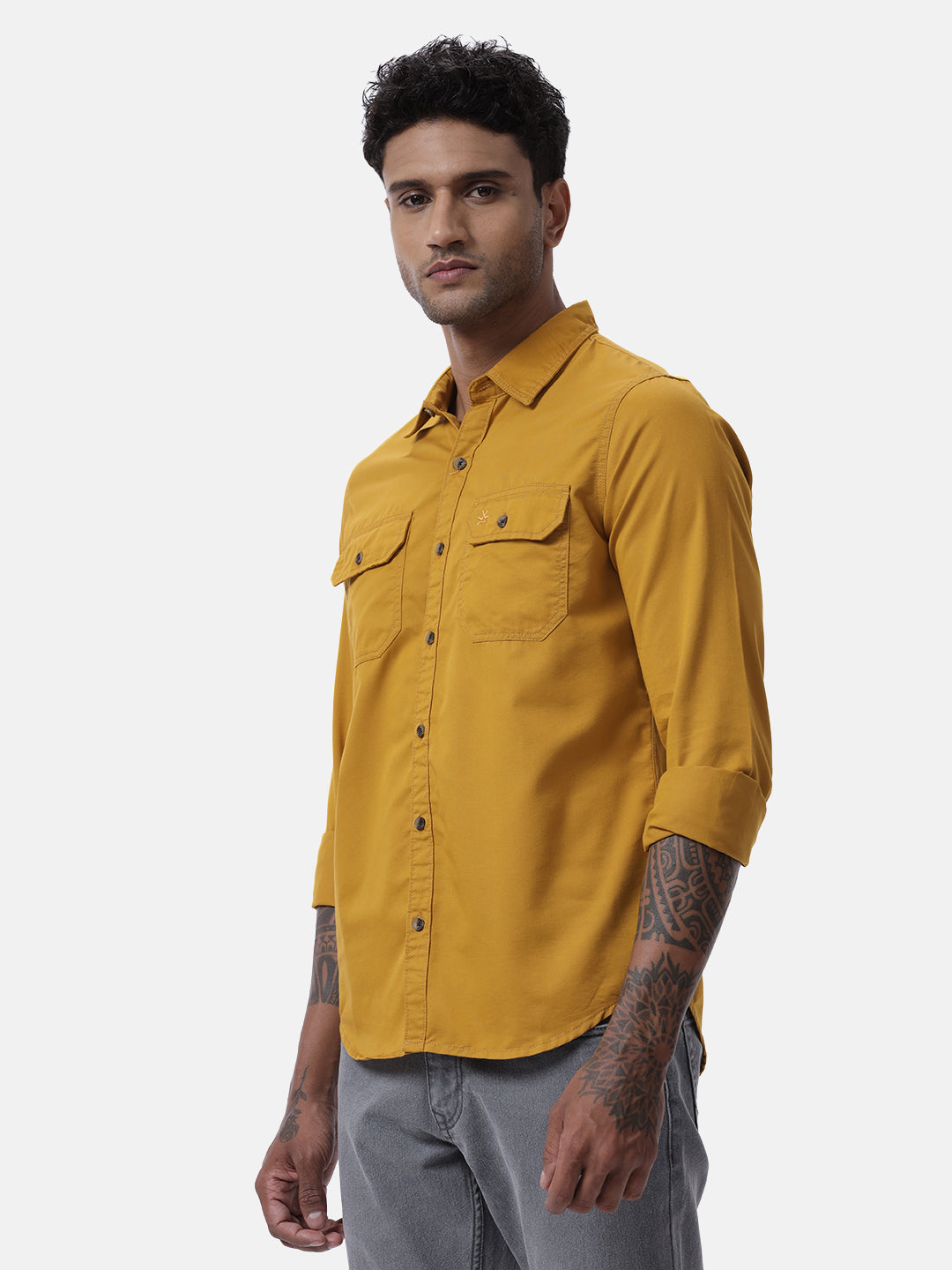 Basic Mustard Classic Shirt