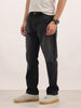 Solid Relaxed Fit Denim Jeans | Black