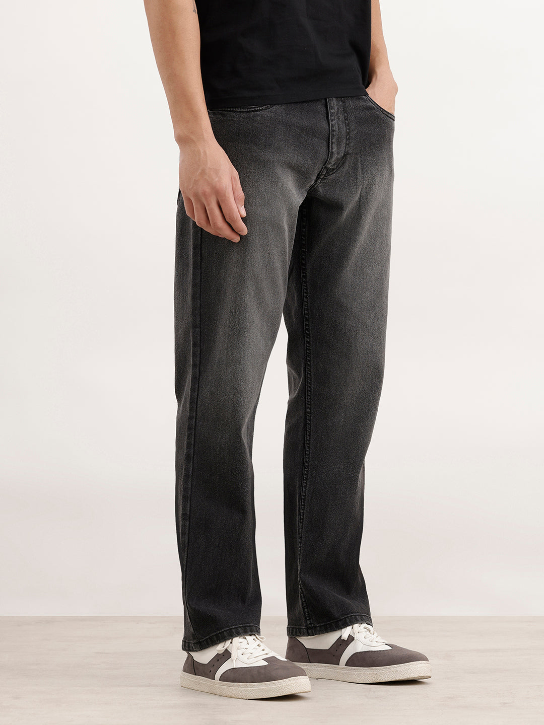 Faded Anti Fit Denim Jeans  | Grey