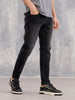 Skinny Crop Vintage Wash Jeans | Black