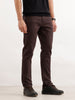Solid Slim Fit Denim Jeans  | Brown
