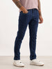 Solid Slim Fit Denim Jeans | Dark Blue