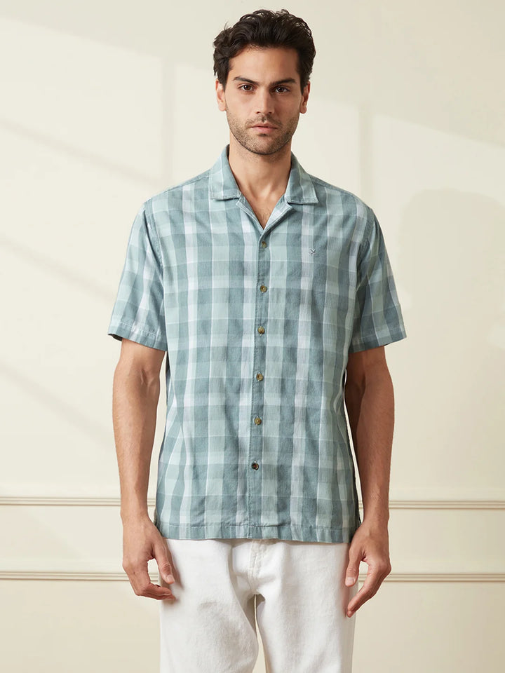 Casual Corduroy Resort Fit Shirt | Green