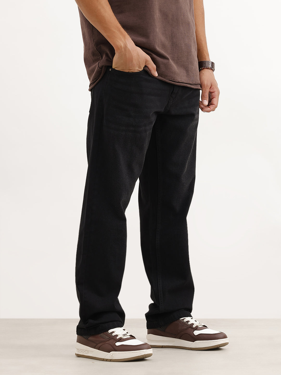 Faded Anti Fit Denim Jeans | Black