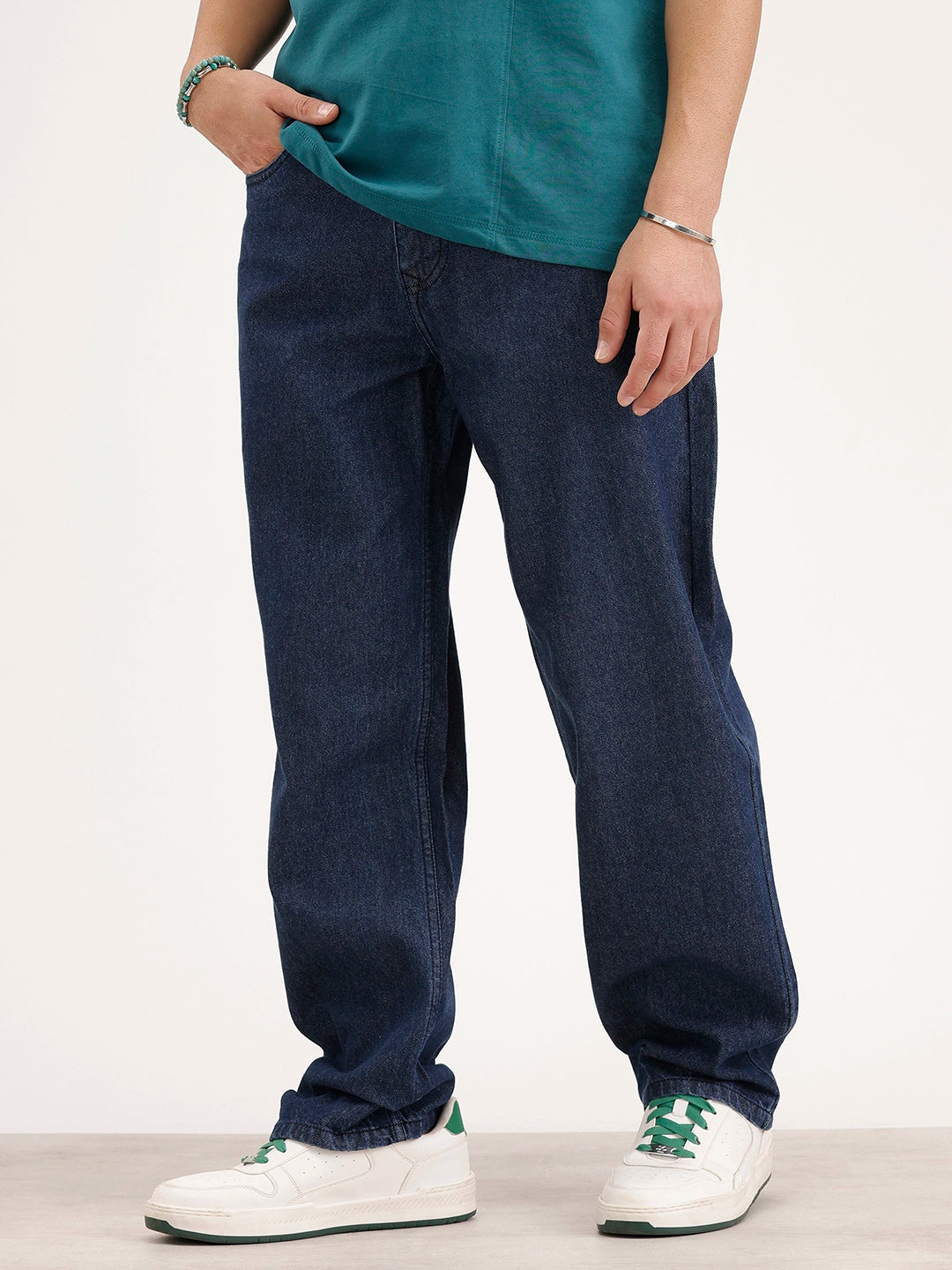 Loose Fit Denim Jeans | Dark Blue