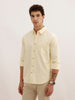 Solid Regular Fit Full Sleeve Shirt | Yellow