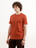 Slim Fit Placement Printed T-Shirt  | Rust