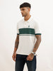 Slim Fit Placement Printed Polo T-Shirt | Beige