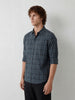 Regular Fit Checkered Shirt | Teal
