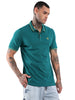 Teal Contrast Classic Polo