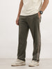 Relaxed Fit Double Stripe Jogger | Olive