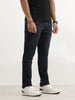 Faded Slim Fit Denim Jeans | Dark Blue