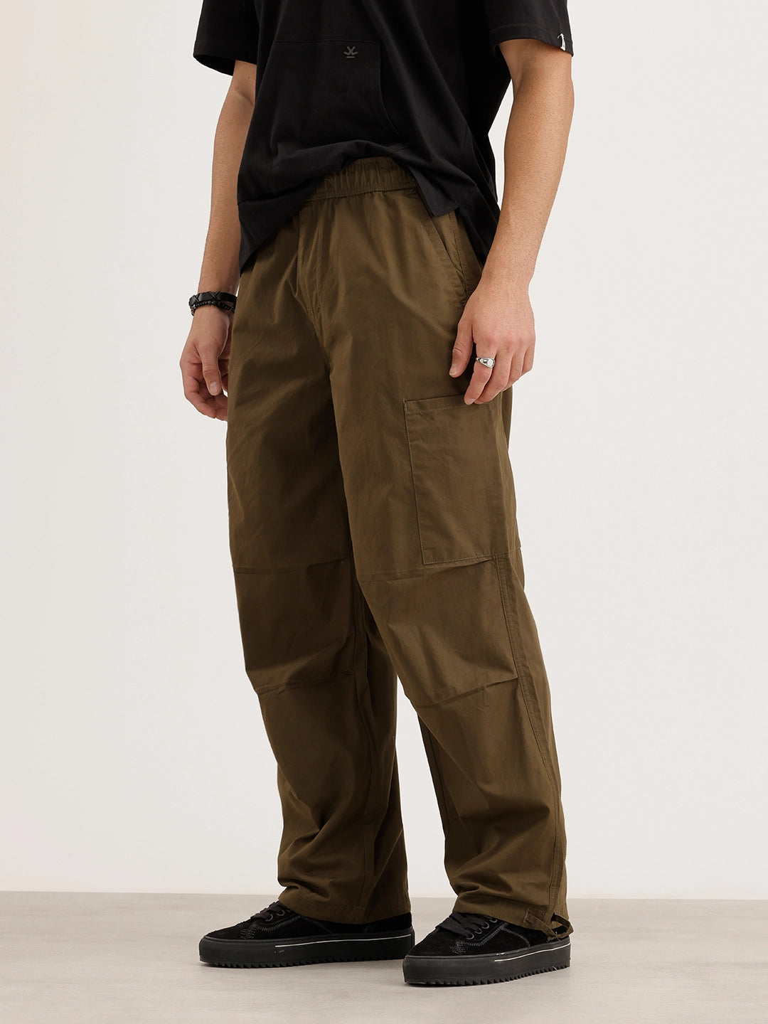 Loose Fit Cargo Trouser | Olive