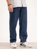 Solid Loose Fit Denim Jeans | Blue