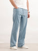 Bootcut Fit Solid Denim Jeans  | Light Blue