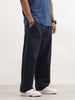 Solid Loose Fit Trouser | Navy Blue