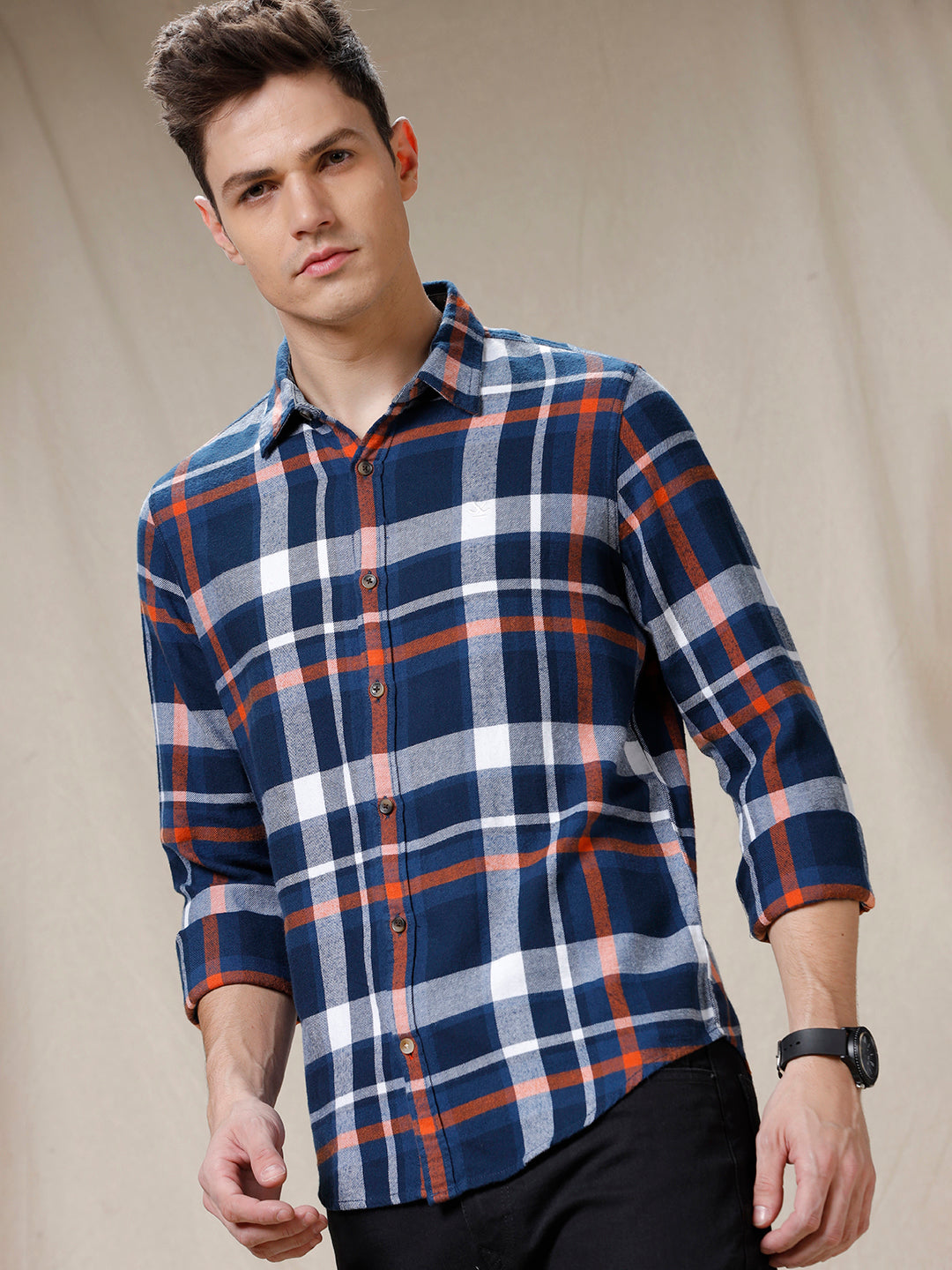 Bold Blocks Casual Checks Shirt