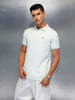 Men's Casual Regualr Fit Polo T-Shirt | Light Blue