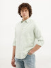 Regular Fit Striped Shirt | Light Green