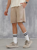 Solid Loose Fit Shorts | Brown