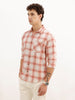 Regular Fit Full Sleeve Checkered Shirt | Red
