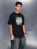 Oversized graphic T-shirt | Black