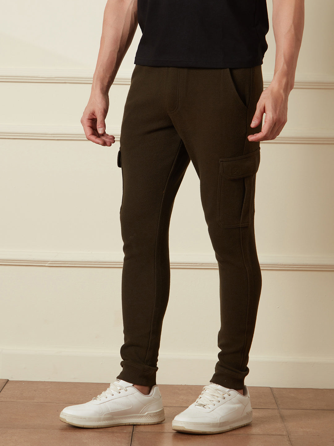 Basic Olive Cargo Joggers