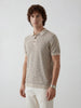 Slim Fit Striped Polo T-Shirt | Beige
