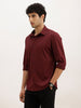 Solid Slim Fit Performance Stretch Shirt | Wine