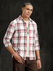 Checkered Cotton Slub Shirt | White